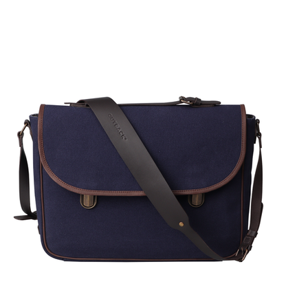 London Canvas Briefcase - Navy | London Collection