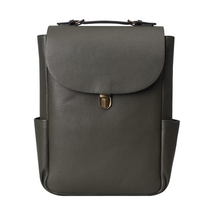 London Leather Backpack - Olive | London Collection