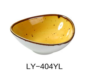 Yanco LY-404YL Lyon 4.75" Triangle Sauce Bowl 5 OZ