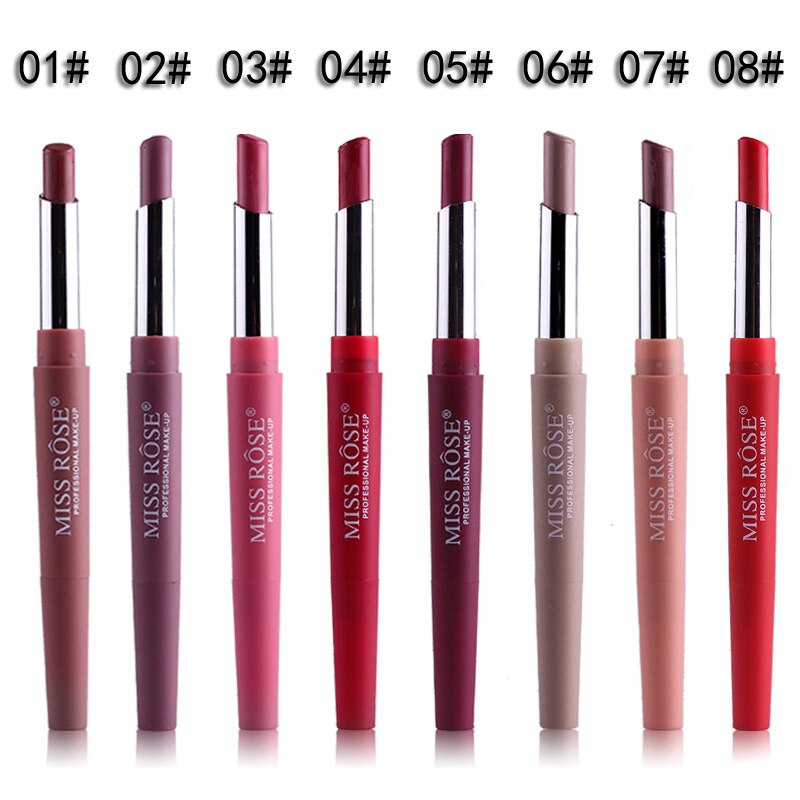 20 Color 2 IN 1 Lip Makeup Lipstick Pencil | Cosmetics