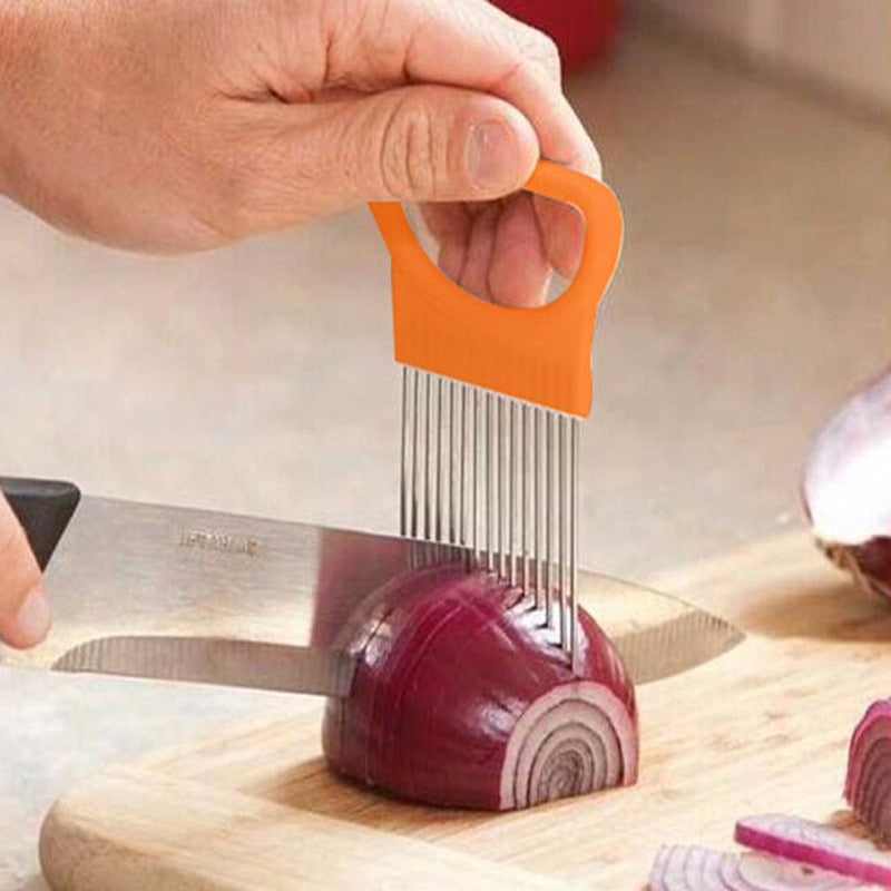 2019 New Kitchen Gadgets Onion Slicer Tomato Vegetables Safe Fork | Kitchen