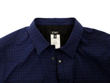 Load image into Gallery viewer, Costume National Blue checkered cotton shirt
