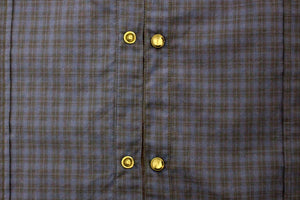 Costume National Blue checkered cotton shirt