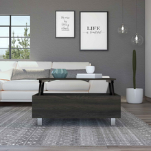 Load image into Gallery viewer, Aran Lift Top Coffee Table With Flexible Shelf And Storage Compartment
