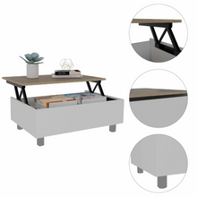 Load image into Gallery viewer, Aran Lift Top Coffee Table With Flexible Shelf And Storage Compartment
