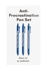 Load image into Gallery viewer, Anti-Procrastination Pen Set 💡 | Gel Click Pen Gift Set | 3 Pens in
