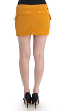 Load image into Gallery viewer, Costume National Yellow corduroy mini skirt
