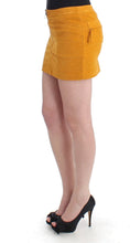 Load image into Gallery viewer, Costume National Yellow corduroy mini skirt
