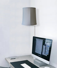 Load image into Gallery viewer, 14&quot;W Floating Shade Plug-In Wall Light Eggshell | Home Improvement
