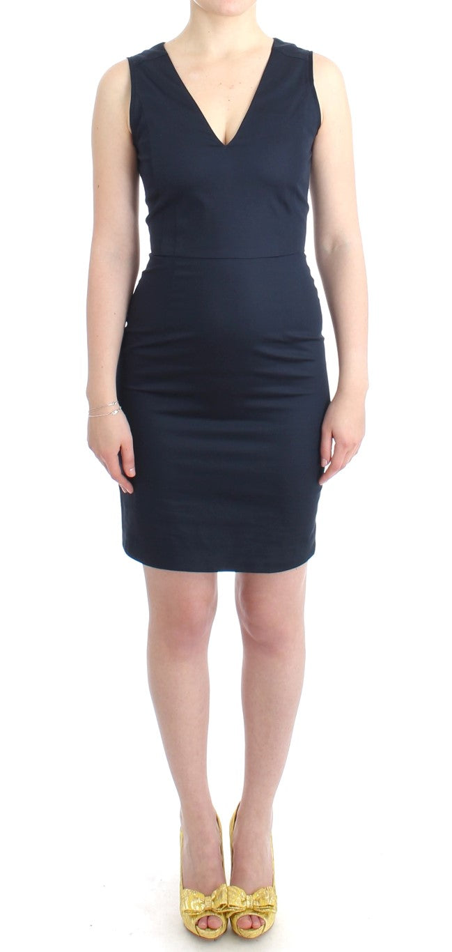 Costume National Blue pencil cotton dress