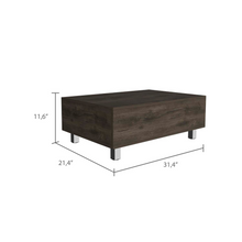 Load image into Gallery viewer, Aran Lift Top Coffee Table With Flexible Shelf And Storage Compartment
