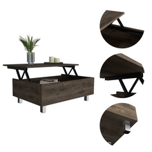 Load image into Gallery viewer, Aran Lift Top Coffee Table With Flexible Shelf And Storage Compartment
