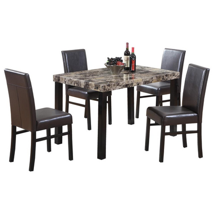 5-Piece Marble Dining Set | Furniture