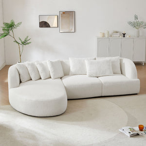 Convertible Corner Sofa with armrest and sectional Sofa, Left Chaise