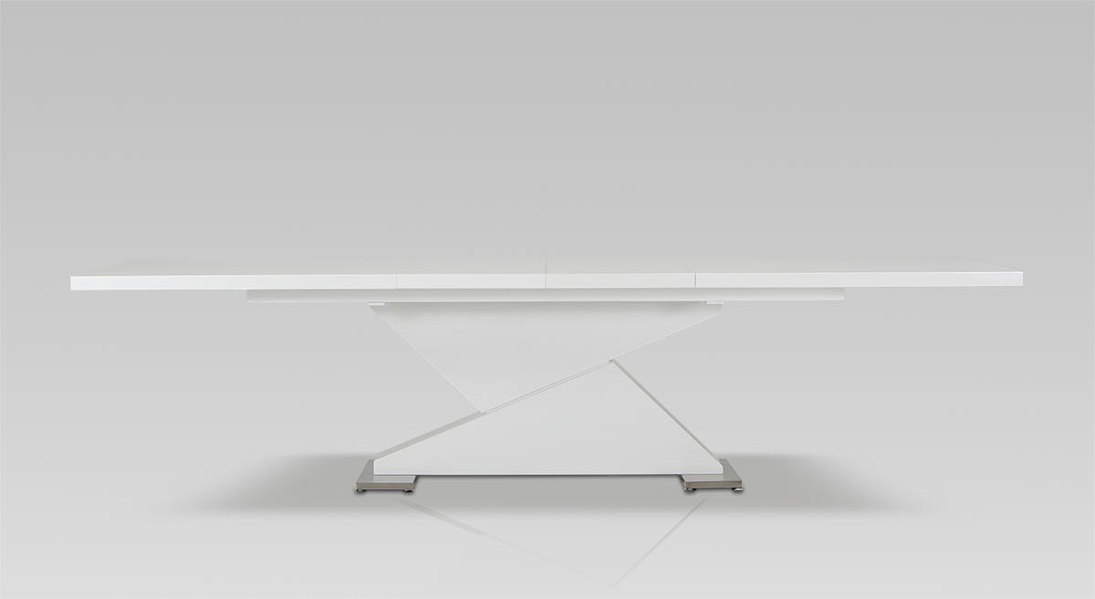 30inches White MDF and Steel Dining Table | Dining Room