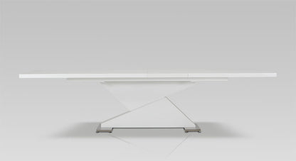 30inches White MDF and Steel Dining Table | Dining Room