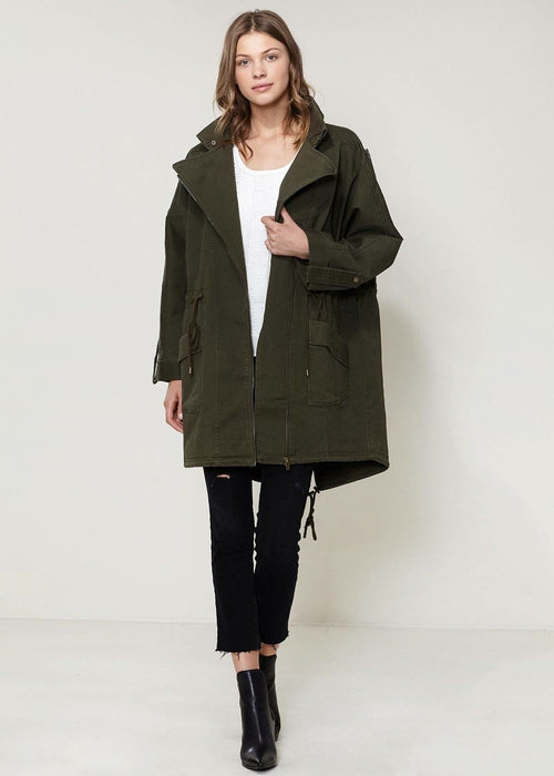 Arizona Oversized Utility Jacket In Olive