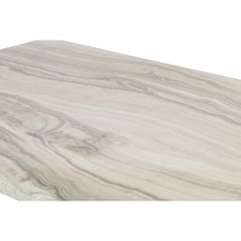 Load image into Gallery viewer, Faux Marble Counter Height Dining Table in Rustic Finish
