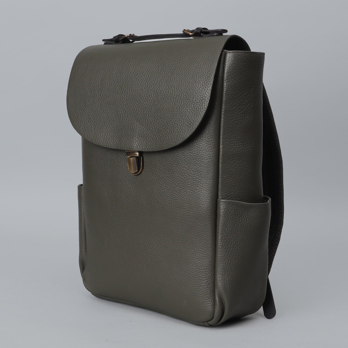 London Leather Backpack - Olive | London Collection