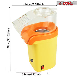 5Core Popcorn Machine Hot Air Electric Popper Kernel Corn Maker Bpa