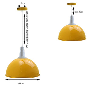 2 Pack Modern Vintage Industrial Retro Loft Metal Ceiling Lamp Shade | Home Improvement