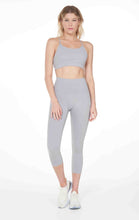 Load image into Gallery viewer, Atlanta Hybrid Cloudlux Capri Leggings High Waist - Stone Grey | Atlanta Collection
