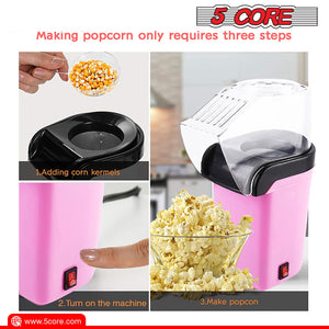 5Core Popcorn Machine Hot Air Electric Popper Kernel Corn Maker Bpa