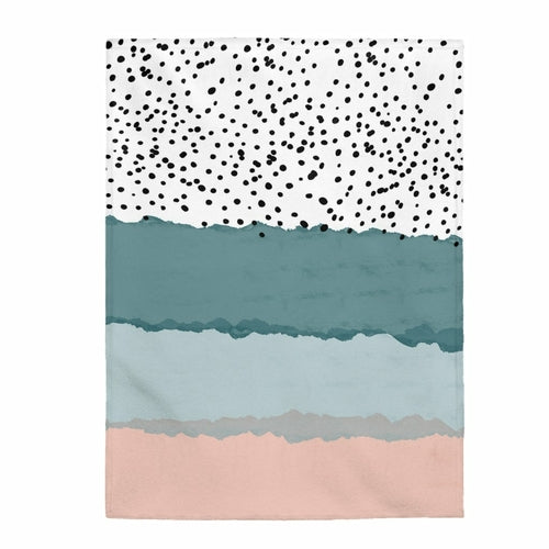 Abstract Lines Plush Throw - 3 Sizes | Throw Linens & Blankets