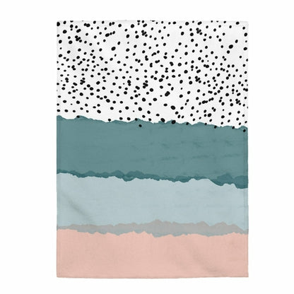 Abstract Lines Plush Throw - 3 Sizes | Throw Linens & Blankets