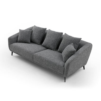 3 Seater Sofa Couch, Modern Fabric Upholstered Sofa | Furniture