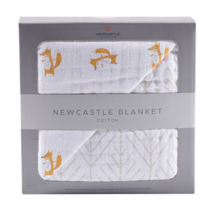 Fancy Fox and Forrest Arrow Cotton Muslin Newcastle Blanket