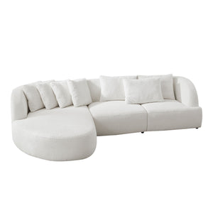 Convertible Corner Sofa with armrest and sectional Sofa, Left Chaise