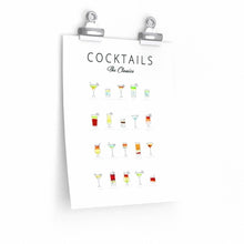 Load image into Gallery viewer, Cocktails Art Poster Decor
