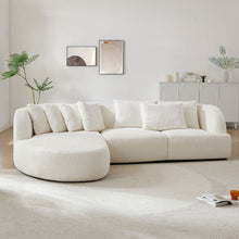 Load image into Gallery viewer, Convertible Corner Sofa with armrest and sectional Sofa, Left Chaise
