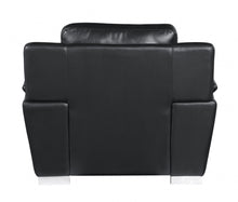 Load image into Gallery viewer, 37 inches Chic Black Leather Sofa | Furniture
