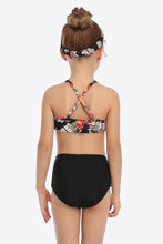 Load image into Gallery viewer, Botanical Print Ruffled Two-Piece Swim Set
