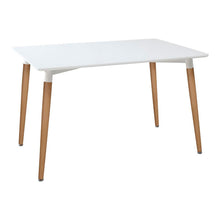 Load image into Gallery viewer, Dining Table Atmosphera Roka beech wood White (150 x 80 x 74 cm)
