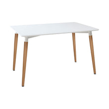 Load image into Gallery viewer, Dining Table Atmosphera Roka beech wood White (150 x 80 x 74 cm)
