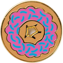 Load image into Gallery viewer, Donut Know What I Would Do Enamel Pin on Gift Card
