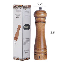 Load image into Gallery viewer, Cooking Salt and Pepper Grinder Hand Movement Wood Pepper Mill Kitchen
