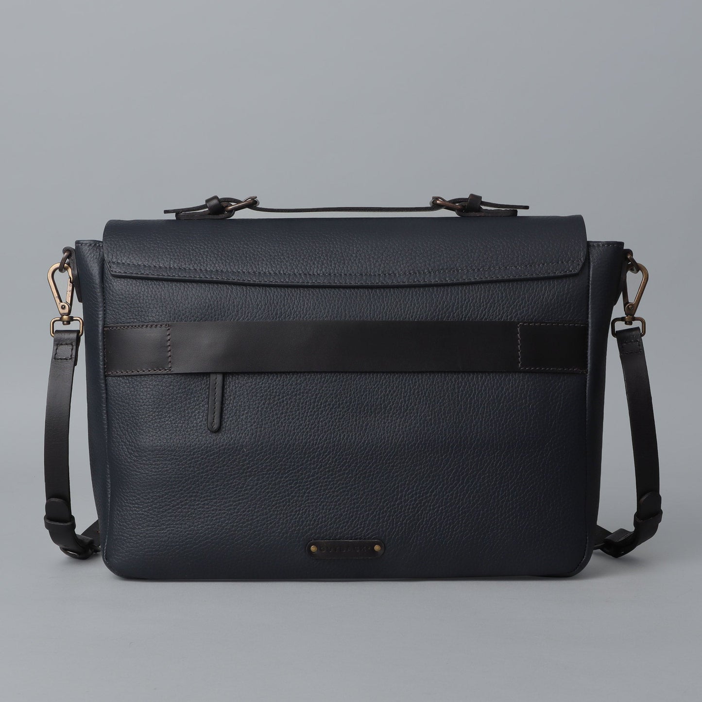 London Leather Briefcase - Navy | London Collection