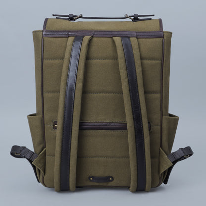 London Canvas Backpack - Olive | London Collection