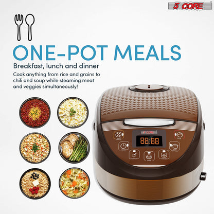 5 Core Asian Rice Cooker Electric Large Rice Maker w 15 Preset Large | Kitchen