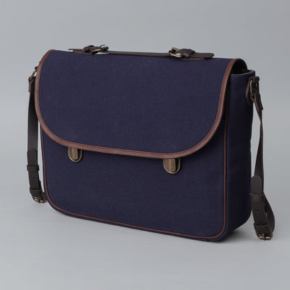 London Canvas Briefcase - Navy | London Collection