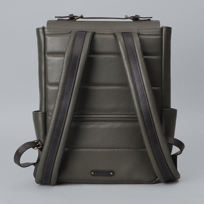 London Leather Backpack - Olive | London Collection