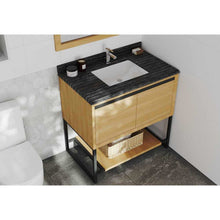 Load image into Gallery viewer, Alto 36 - California White Oak Cabinet + Black Wood Marble Countertop
