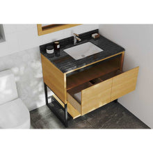 Load image into Gallery viewer, Alto 36 - California White Oak Cabinet + Black Wood Marble Countertop
