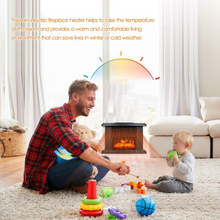 Load image into Gallery viewer, Electric Fireplace Heater LED Flame Effect Stove
