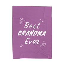 Load image into Gallery viewer, Best Grandma Ever Blanket Plush Throw
