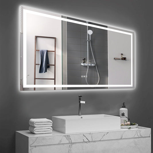 (Same as W134070942/L4004) 72"×36" LED Mirror Light Bathroom,anti-Fog